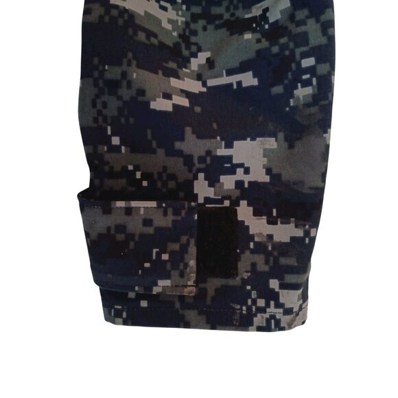 US NAVY Working Parka Mens Small Blue Camo Waterproof Full Double Zipper Jacket - Picture 7 of 10